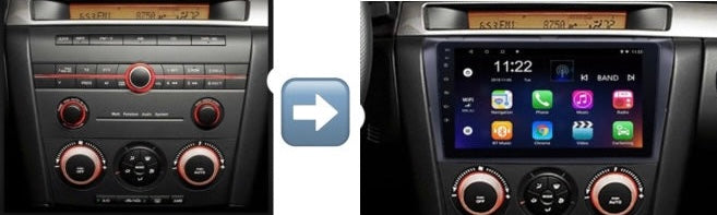 Dashkit Mazda 3 2004-2009 de 9 pulgadas