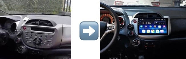 Combo Honda Fit 2009-2013 | Radio de pantalla Android 10 pulgadas carplay / androidauto inalámbrico