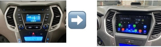 Dashkit Hyundai Santa Fe 2013+ de 9 pulgadas