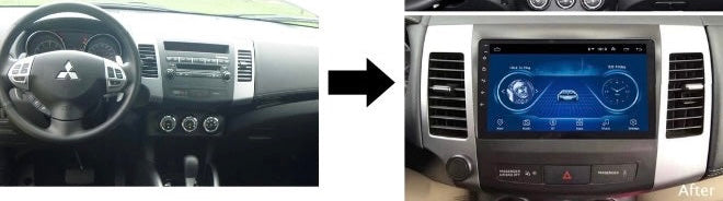 Dashkit Mitsubishi Outlander 2006-2012 de 9 pulgadas