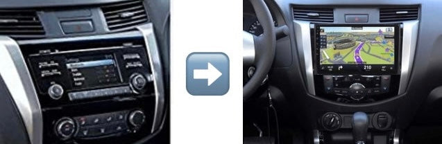 Dashkit Nissan Np300 2014+ de 10 pulgadas