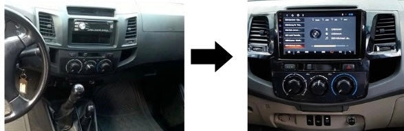 Dashkit Toyota Hilux Vigo 2005-2014 de 9 pulgadas