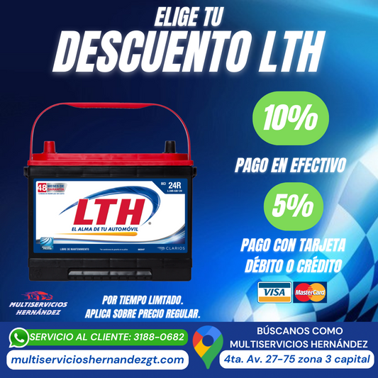 PROMO BATERIAS LTH por tiempo limitado