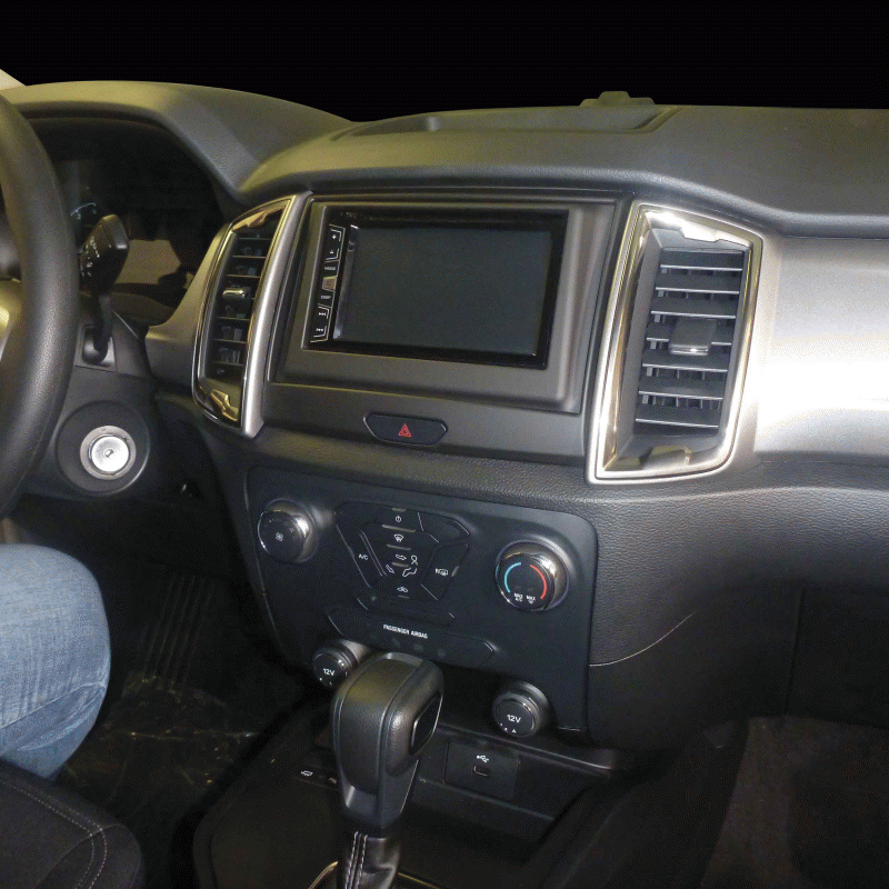 DASHKIT Ford Ranger 2019-Up doble din para modelos con pantalla de fábrica de 4,2 pulgadas - CÓDIGO 99-5857B