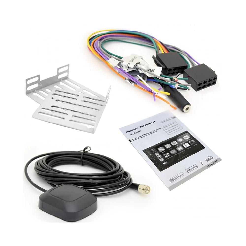Radio de pantalla Power Acoustik CPAA-70MW Carplay / Android Auto inalámbrico