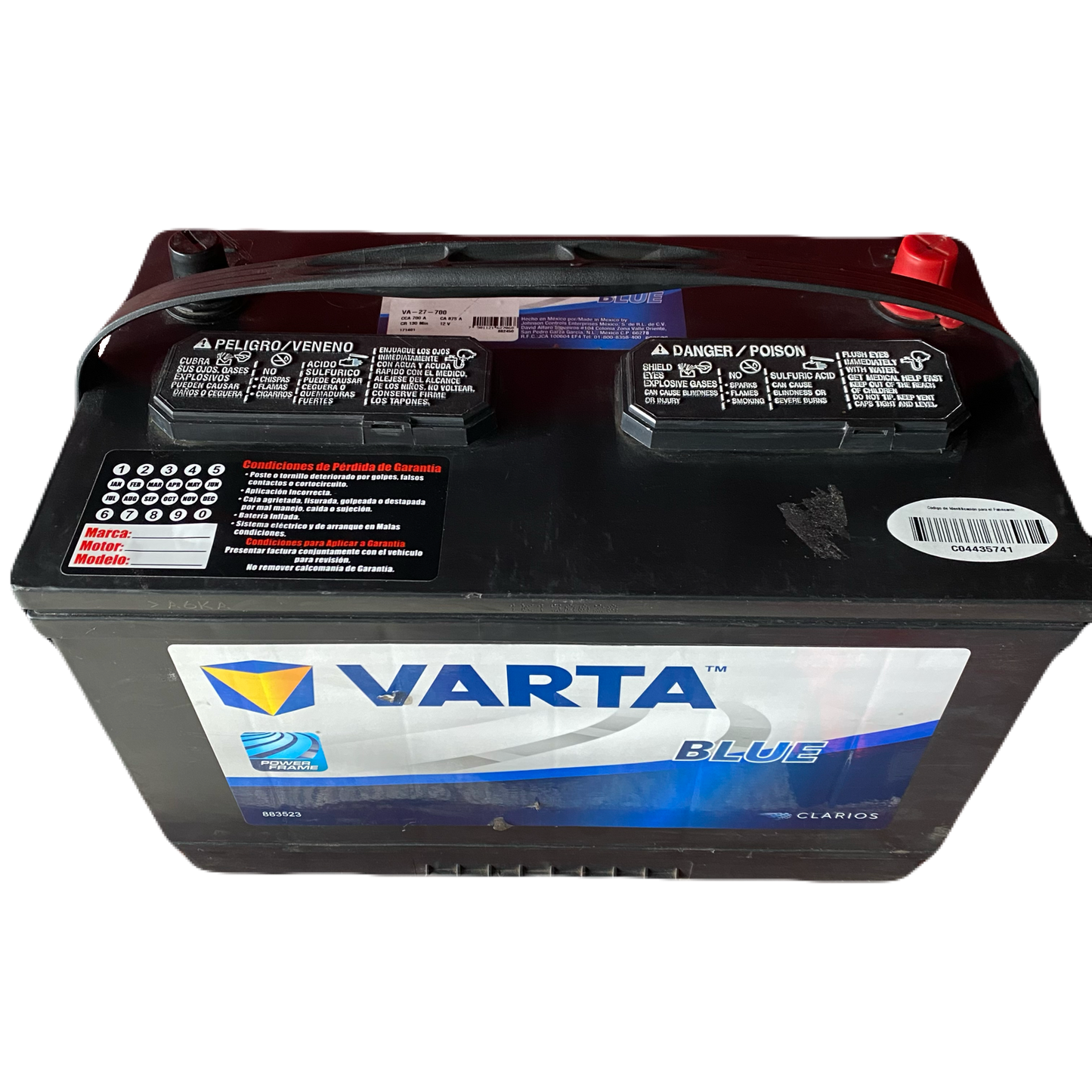 Batería para carro o camión Varta 27-700 / 27F-700