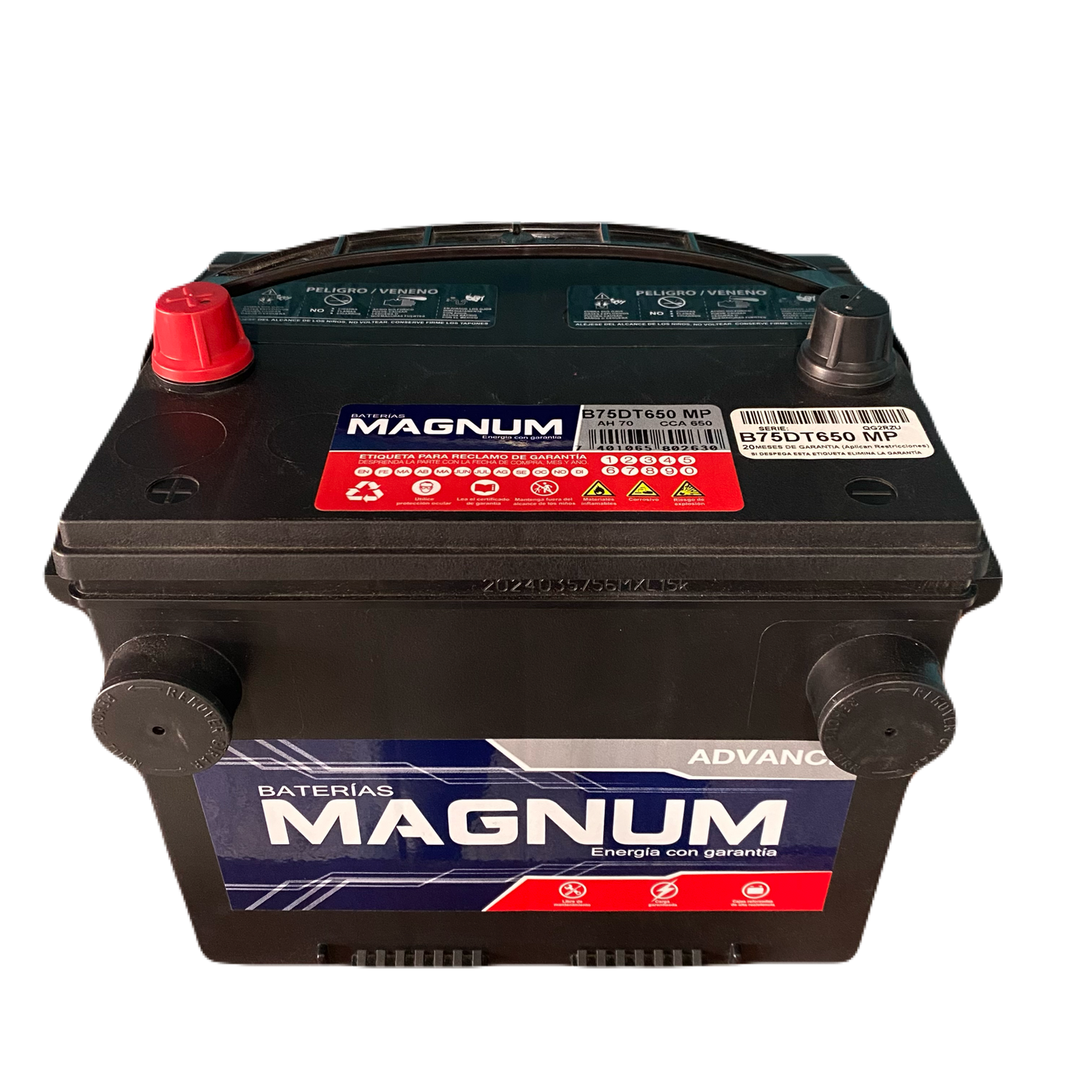 Batería para carro Magnum 75DT650