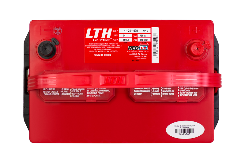 Batería para carro LTH HITEC 24R-600 o 24-600