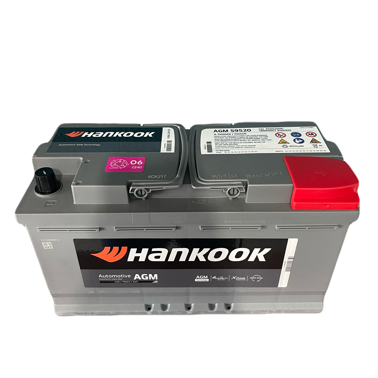 Batería para carro Hankook AGM 59520 BCI 49-850