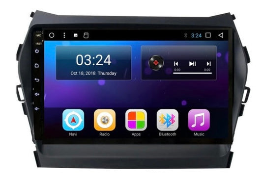 Combo Hyundai Santa Fe 2013+ | Radio de pantalla android 9 pulgadas carplay / androidauto inalámbrico