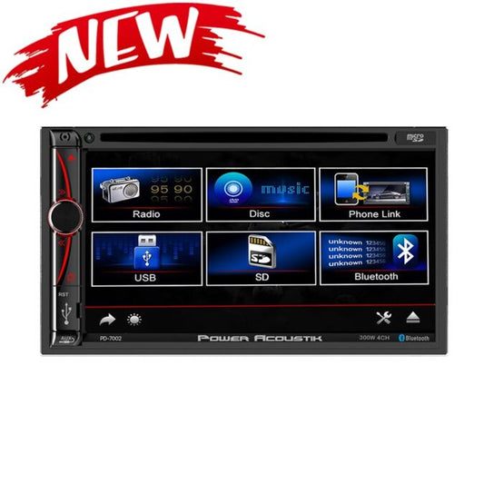 Radio de pantalla Power Acoustik PD-7002 doble din