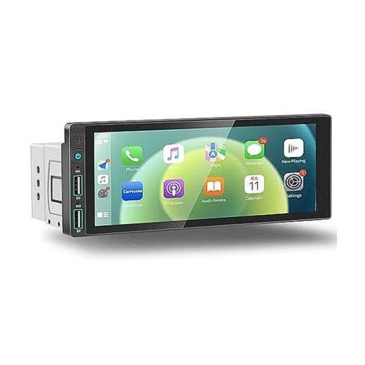 Radio android Radio de pantalla 1 Din Base 1 din Carplay y AndroidAuto 7 pulgadas largo