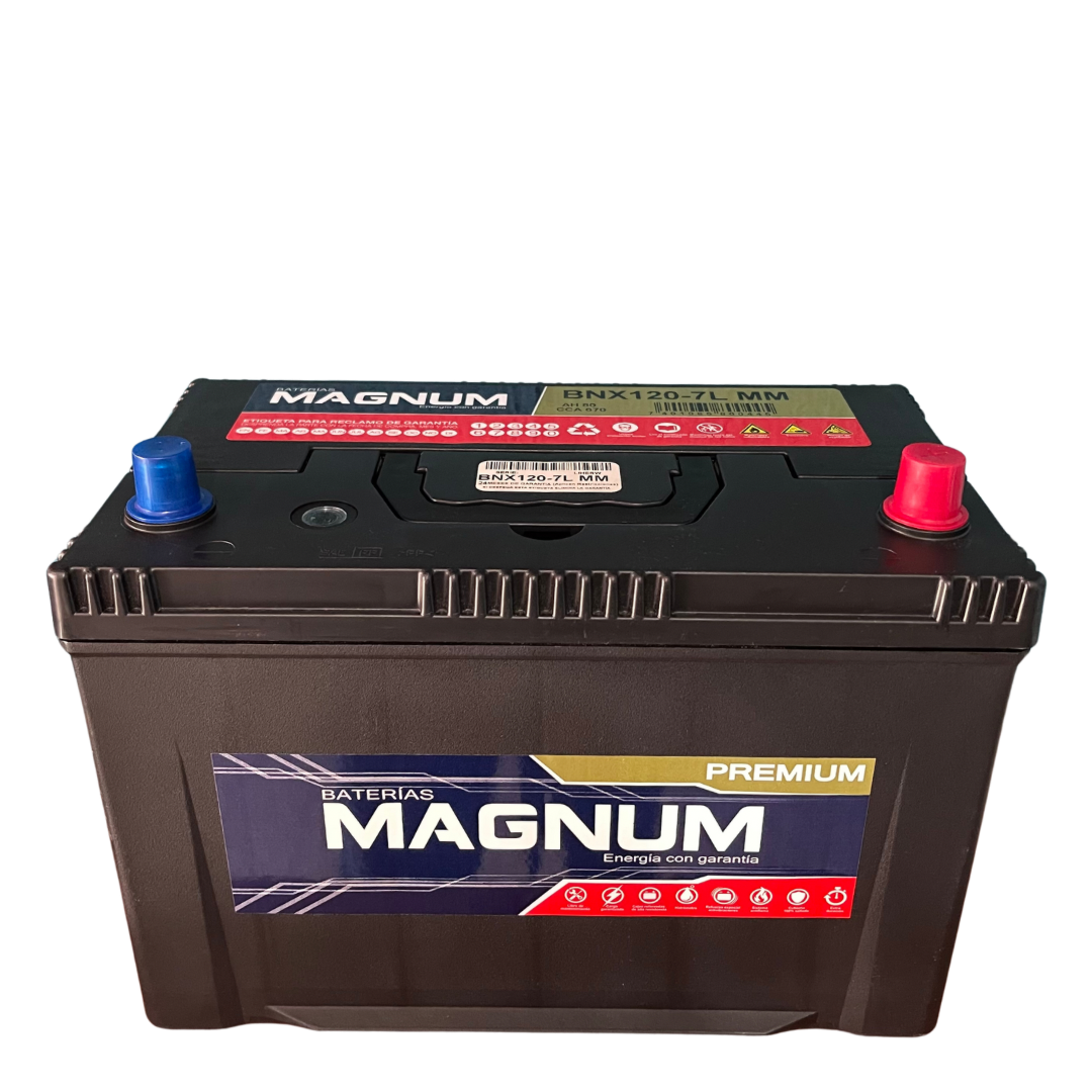 Batería para carro o camión Magnum Premium BNX120-7 MM o BNX120-7L MM