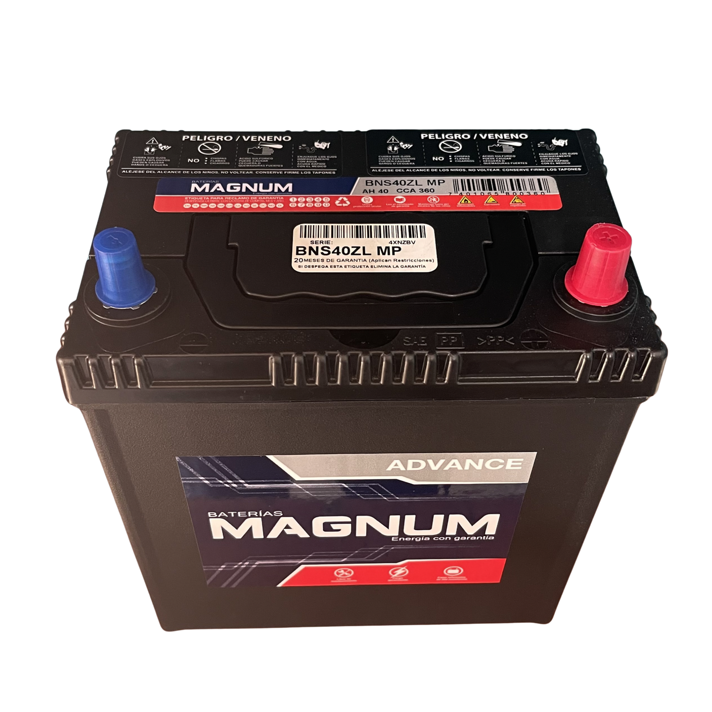 Batería para carro Magnum NS40ZL (Con o sin pestaña)