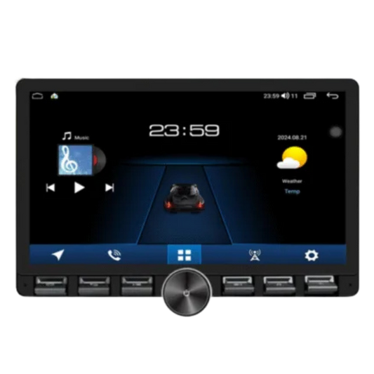 Radio Android Xtenzo con botones Radio de pantalla 10 pulgadas con base trasera de 9 pulgadas Carplay /AndroidAuto