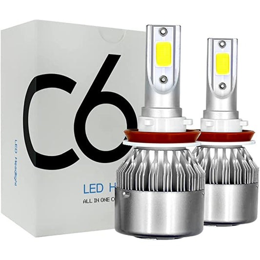 H11 / H9 / H8 LED Lights - C6 Pair