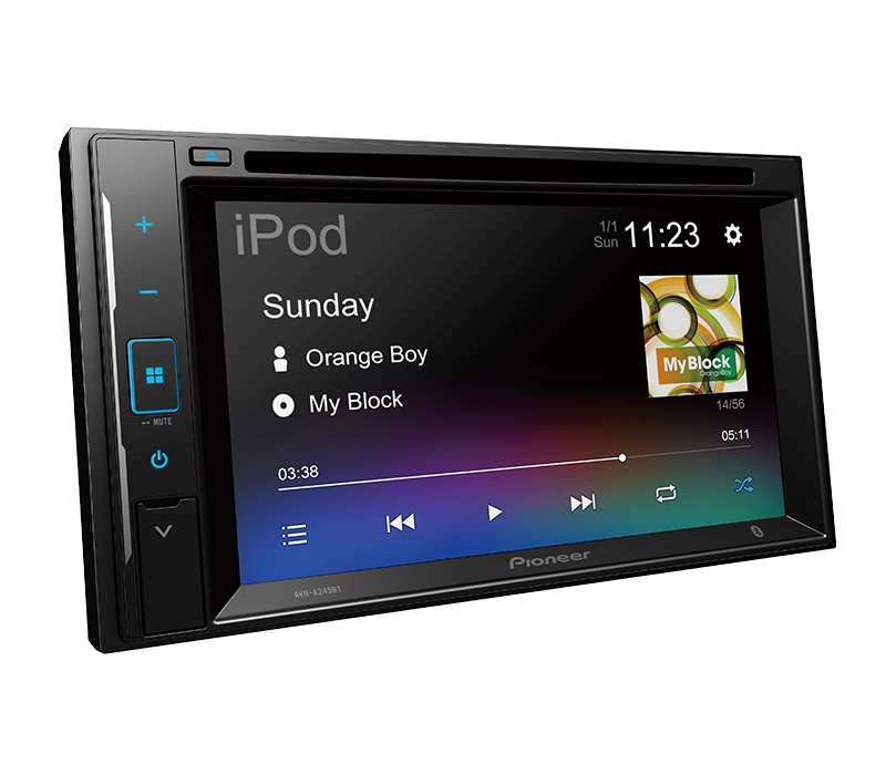 Pioneer AVH-A245BT Radio | WebLink | iPhone | Android | 7 inches | DVD