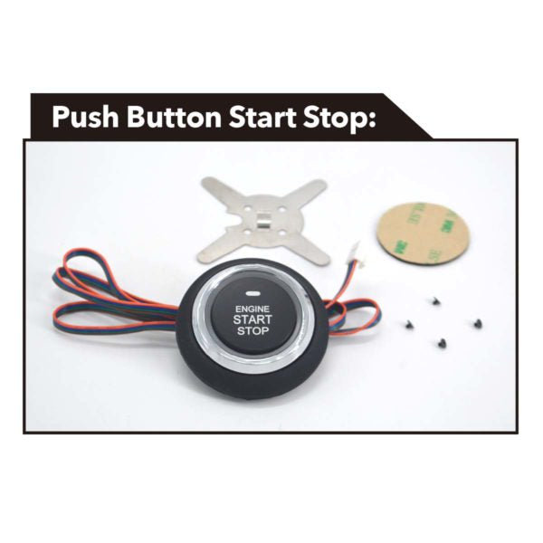Presence alarm + premium push start/stop power button GENIUS | 2 controls | Start button | Remote start