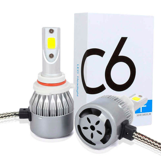 LED Lights 9006 / HB4 - C6 Pair